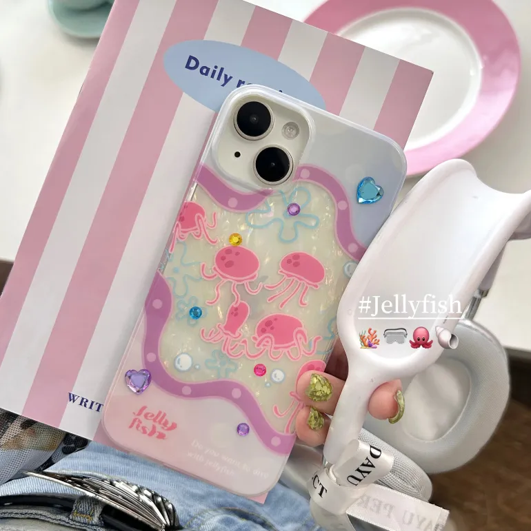 Glittering Jellyfish iPhone Case