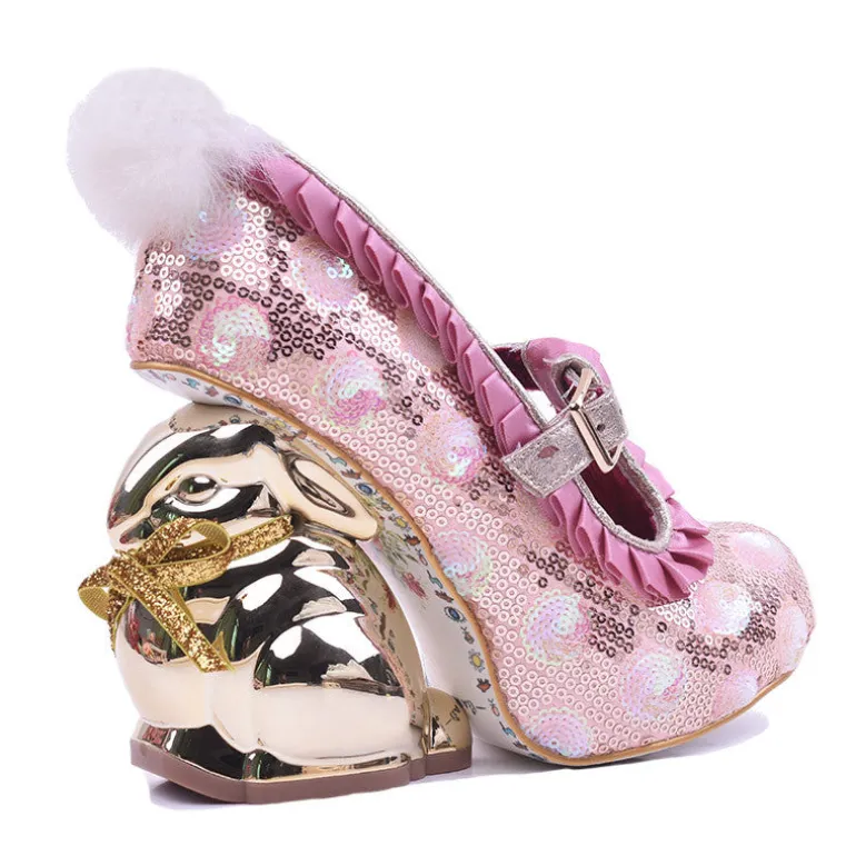 Golden Bunny Pumps