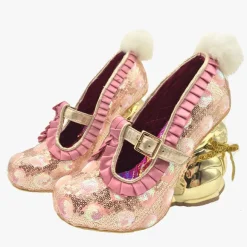 Golden Bunny Pumps