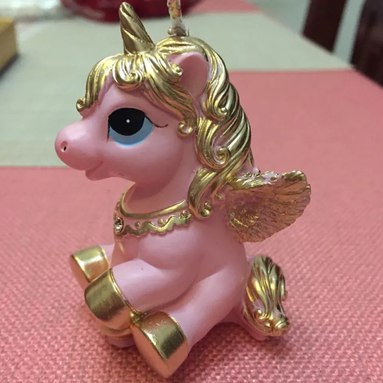 Golden Unicorn Candle