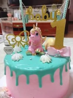 Golden Unicorn Candle