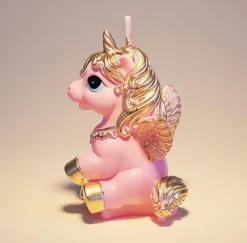 Golden Unicorn Candle