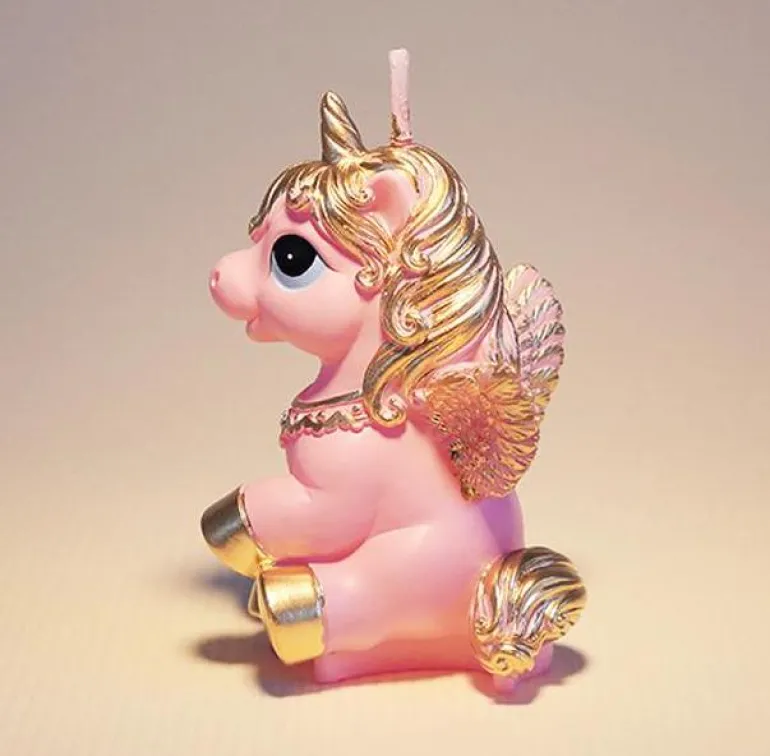 Golden Unicorn Candle