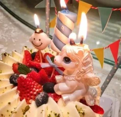 Golden Unicorn Candle