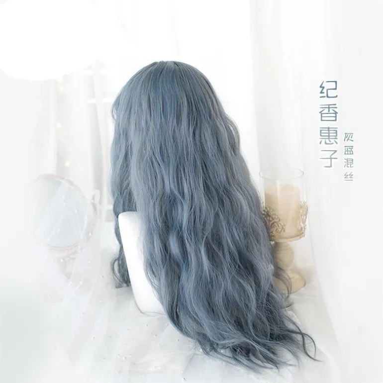 Gothic Blue Long Cosplay Wig