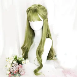 Green Long Wavy Cosplay Wig