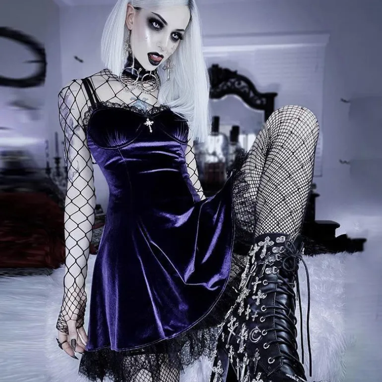 Halloween Velvet Dress
