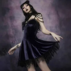 Halloween Velvet Dress