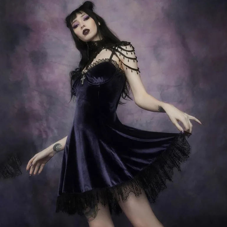 Halloween Velvet Dress