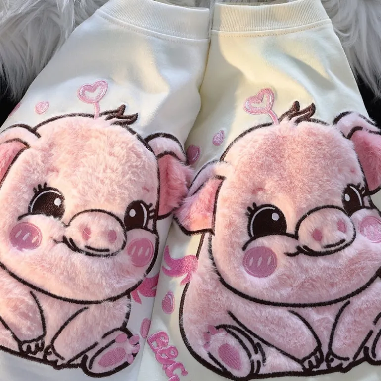 Happy Pig Fluffy Tee