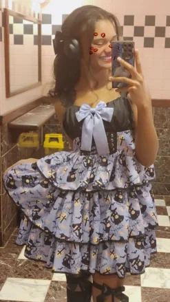 Haunted Halloween Patterned Dress