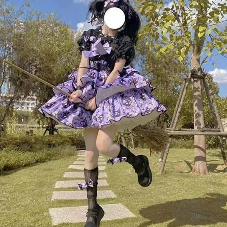 Haunted Halloween Patterned Dress