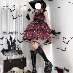 Haunted Halloween Patterned Dress