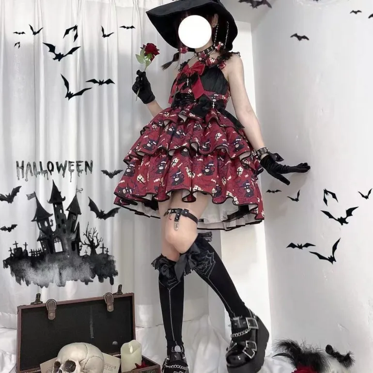 Haunted Halloween Patterned Dress
