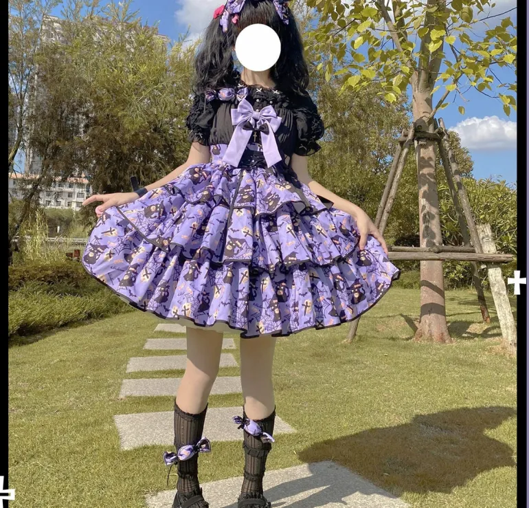 Haunted Halloween Patterned Dress