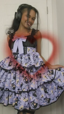 Haunted Halloween Patterned Dress