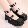 Heart Buckle Wedge Shoes