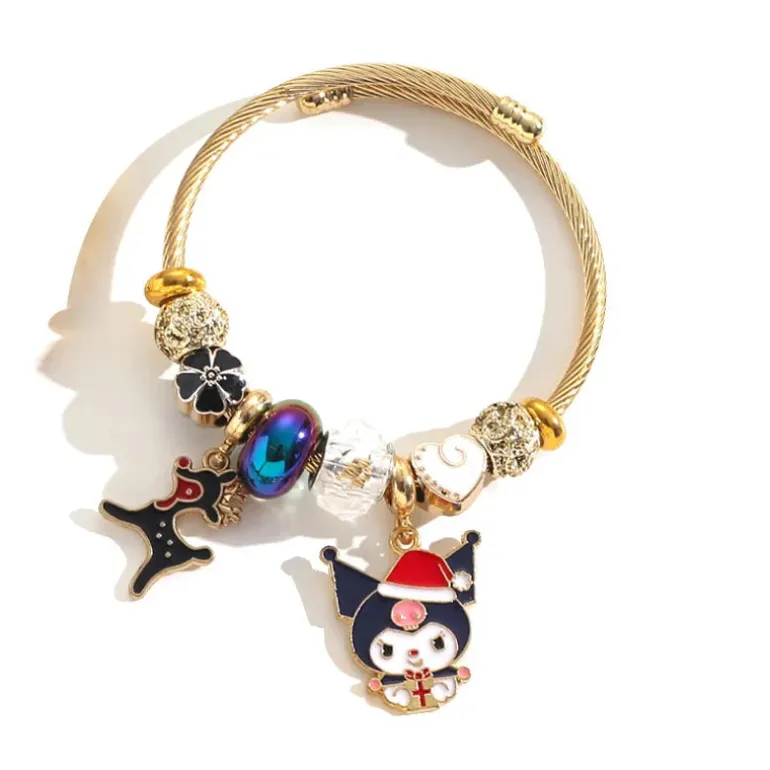 Holiday Bangle Beaded Bracelets