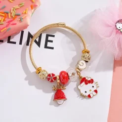 Holiday Bangle Beaded Bracelets