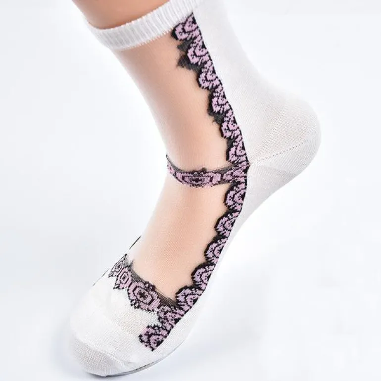 Invisible Floral Socks
