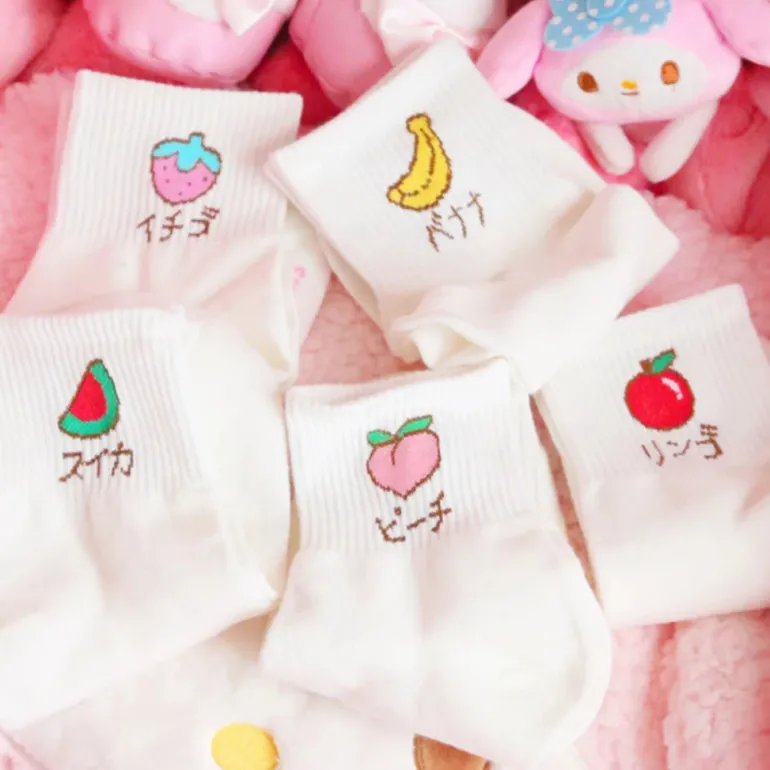 Japanese Fruit Socks