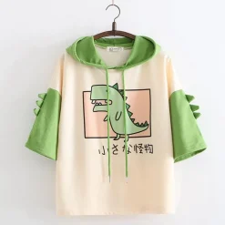 Japanese Hooded Dino Tee