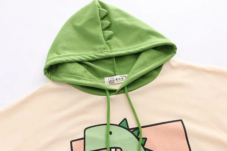 Japanese Hooded Dino Tee