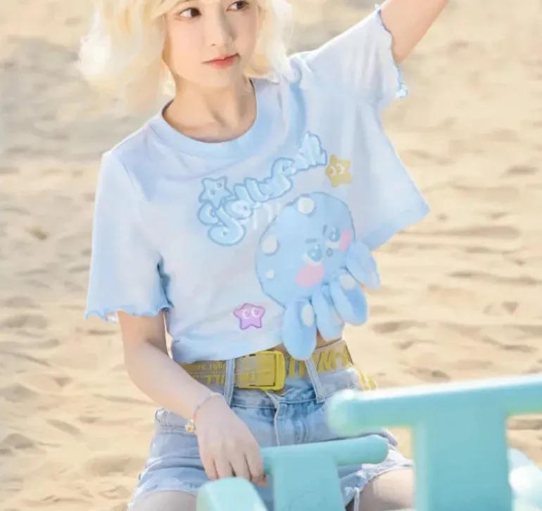 Jellyfish Blue Tee