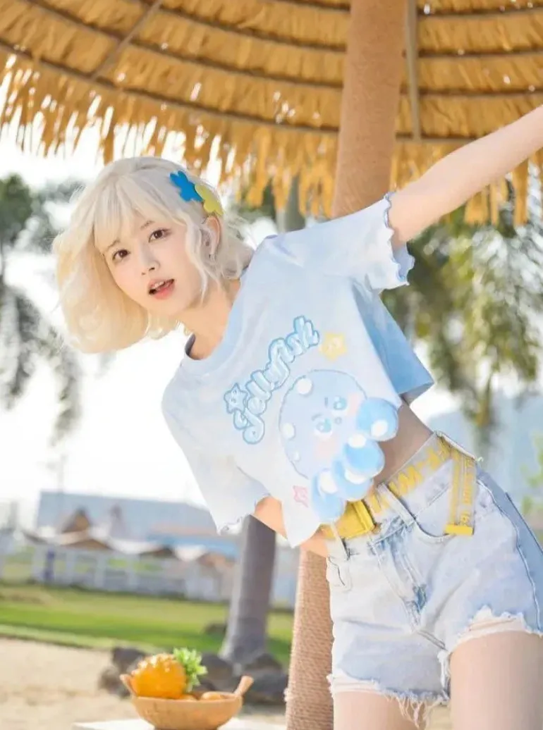 Jellyfish Blue Tee