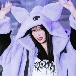 Jumbo Fluffy Pastel Goth Oversized Jacket
