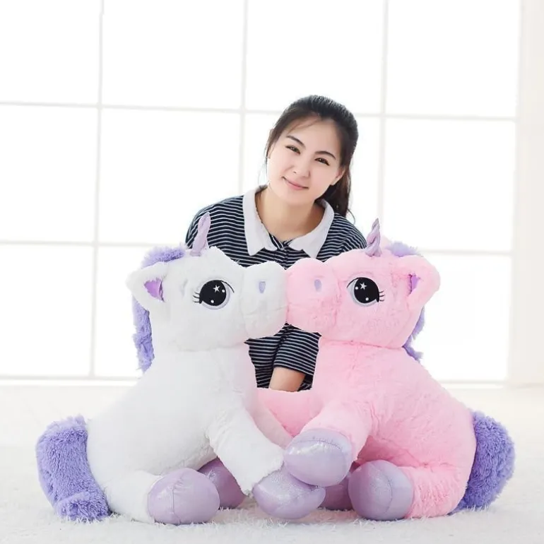 Jumbo Fluffy Unicorn Plush