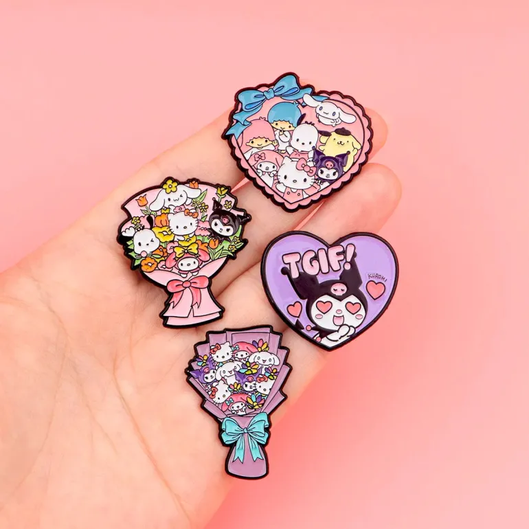 Kawaii Bouquet Enamel Pins