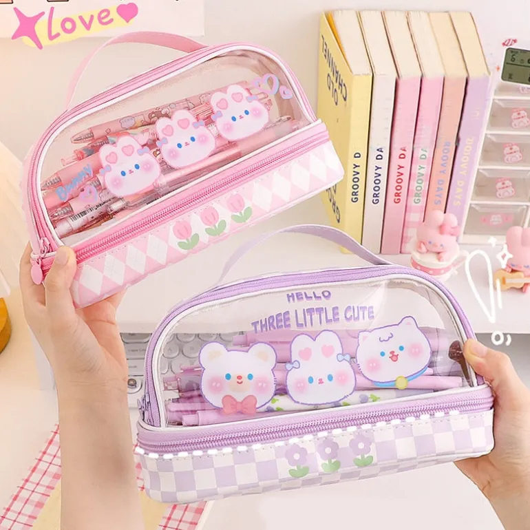 Kawaii Bunny Stationary & Make-up Bag