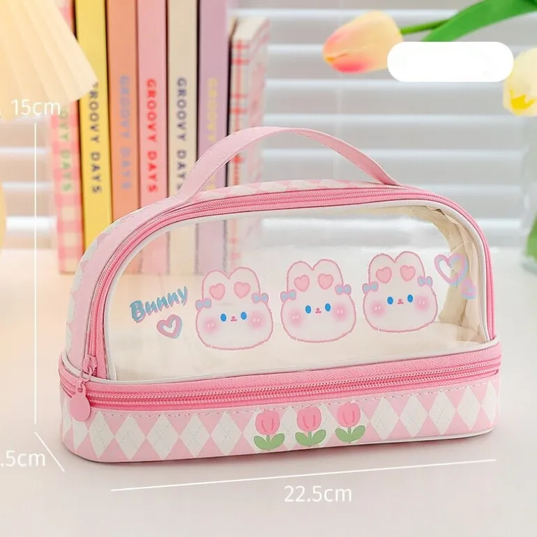 Kawaii Bunny Stationary & Make-up Bag