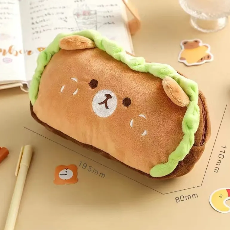 Kawaii Burger Dog Pencil Case