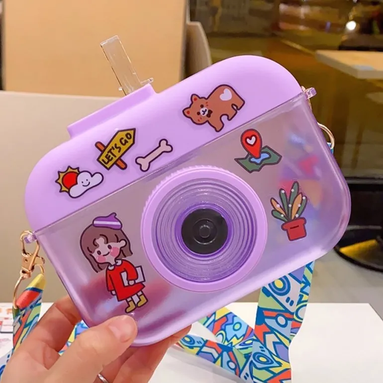 Kawaii Camera Water Bottles