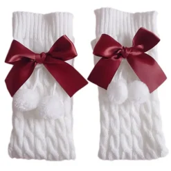 Kawaii Cotton Bow Leg Warmers