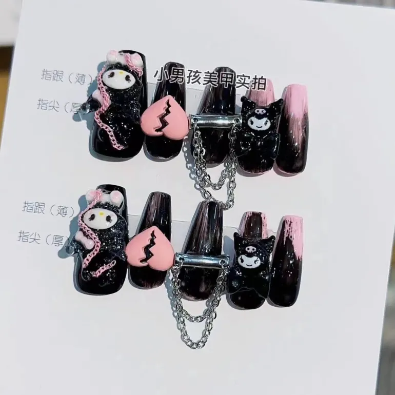 Kawaii Deco Press On Nails
