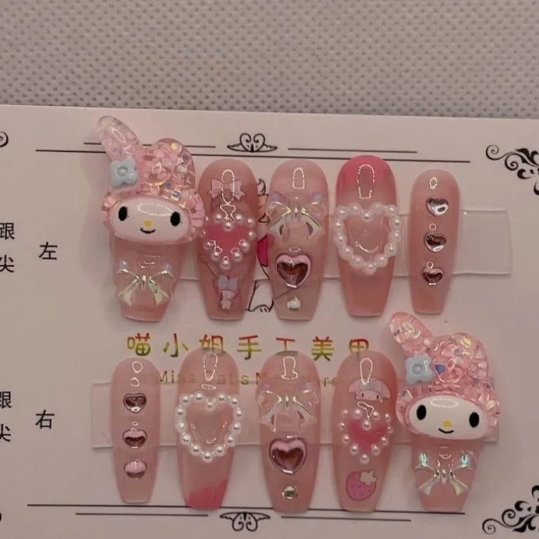 Kawaii Deco Press On Nails