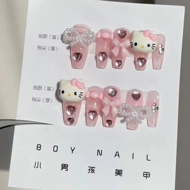 Kawaii Deco Press On Nails
