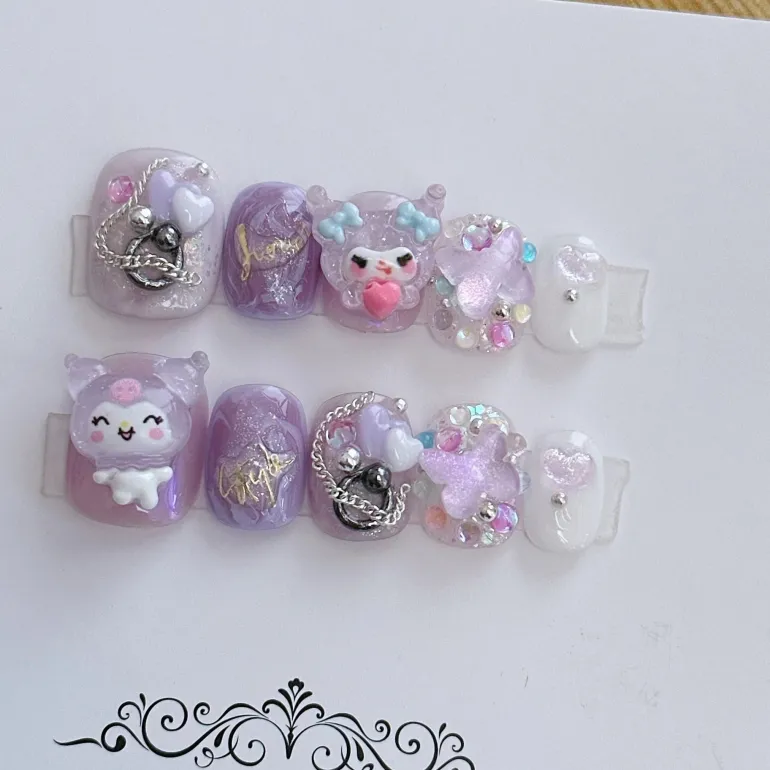 Kawaii Deco Press On Nails