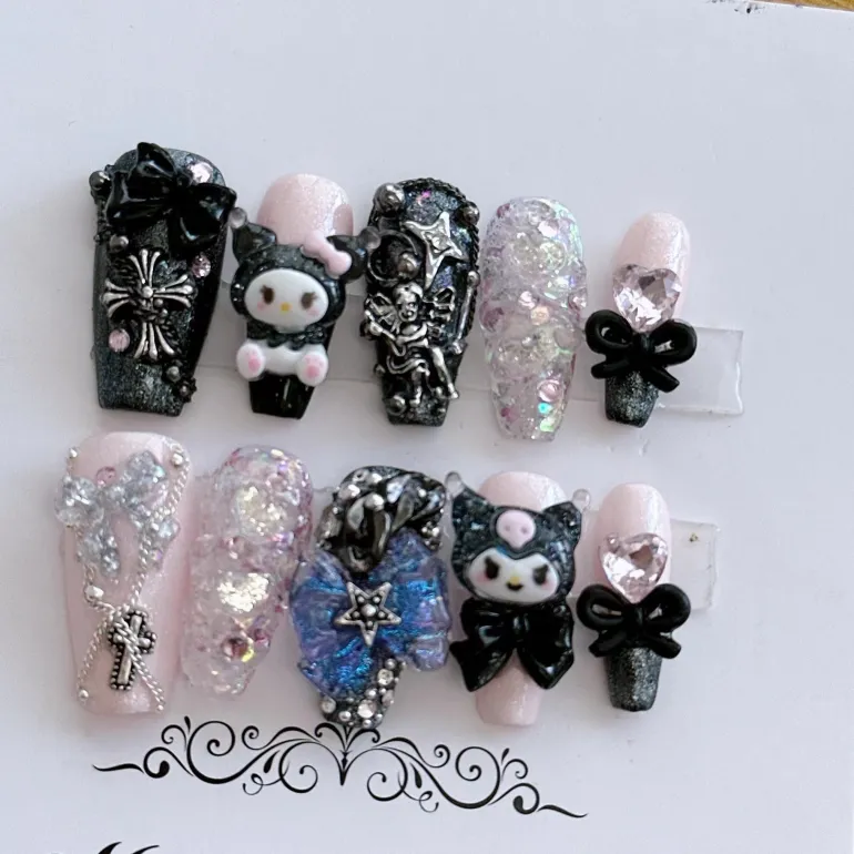 Kawaii Deco Press On Nails