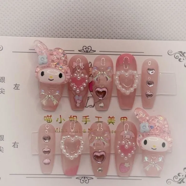 Kawaii Deco Press On Nails