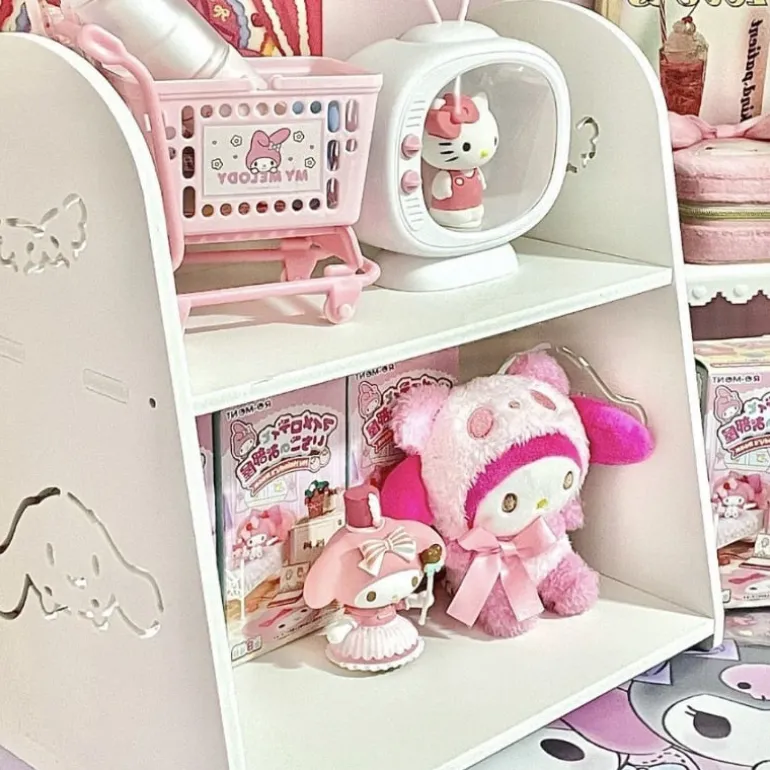 Kawaii Double Layer Display Shelves