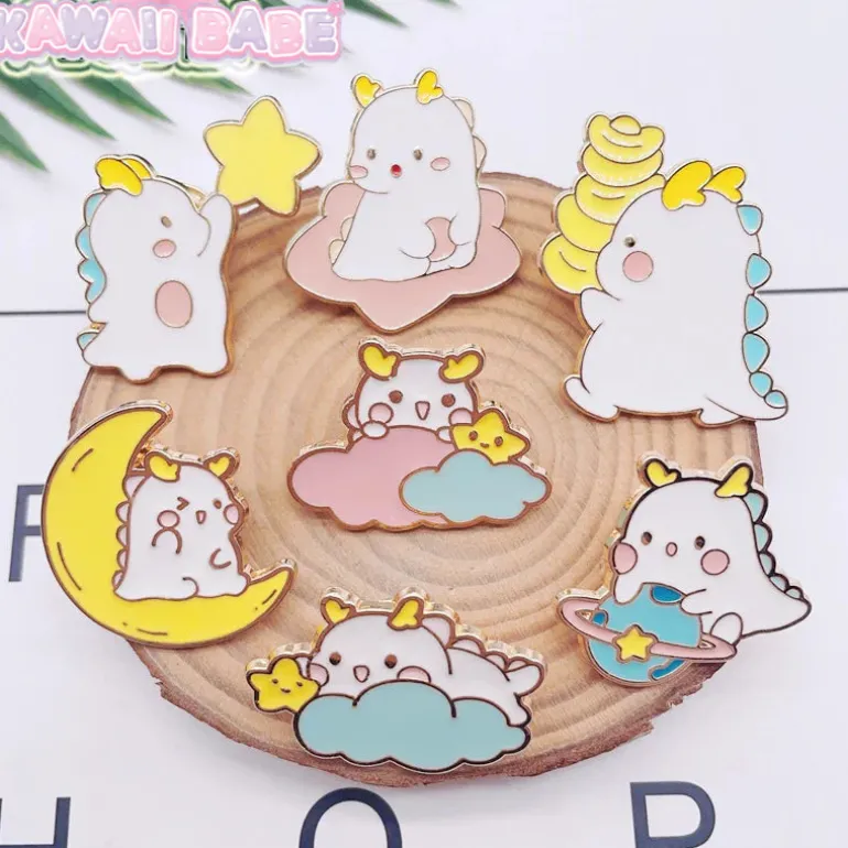 Kawaii Dragon Enamel Pins