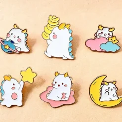 Kawaii Dragon Enamel Pins