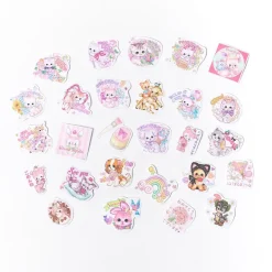 Kawaii Kitten Laser Cut Sticker Set