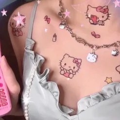 Kawaii Kitten Temporary Tattoo Pack