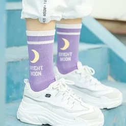 Kawaii Moon Socks