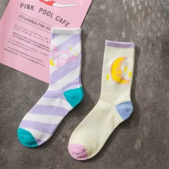 Kawaii Moon Socks